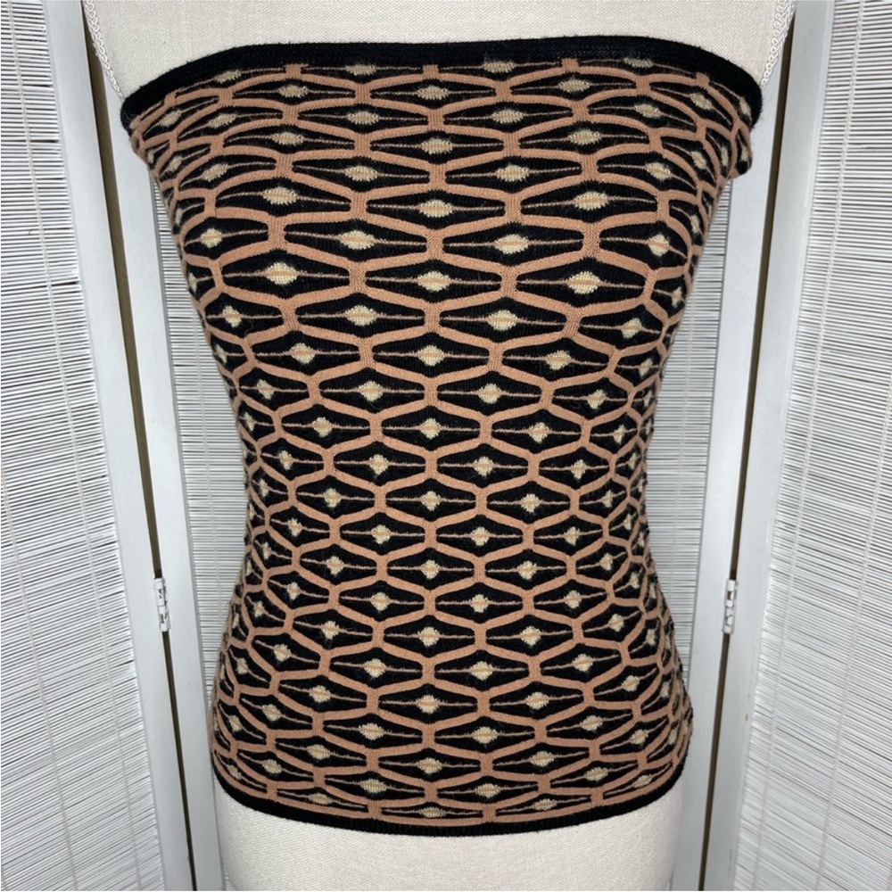 Missoni Knit Patterned Strapless Tube Top